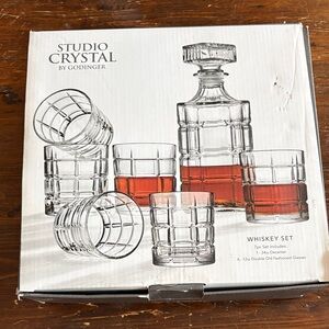 Godinger Studio Crystal Whiskey Set